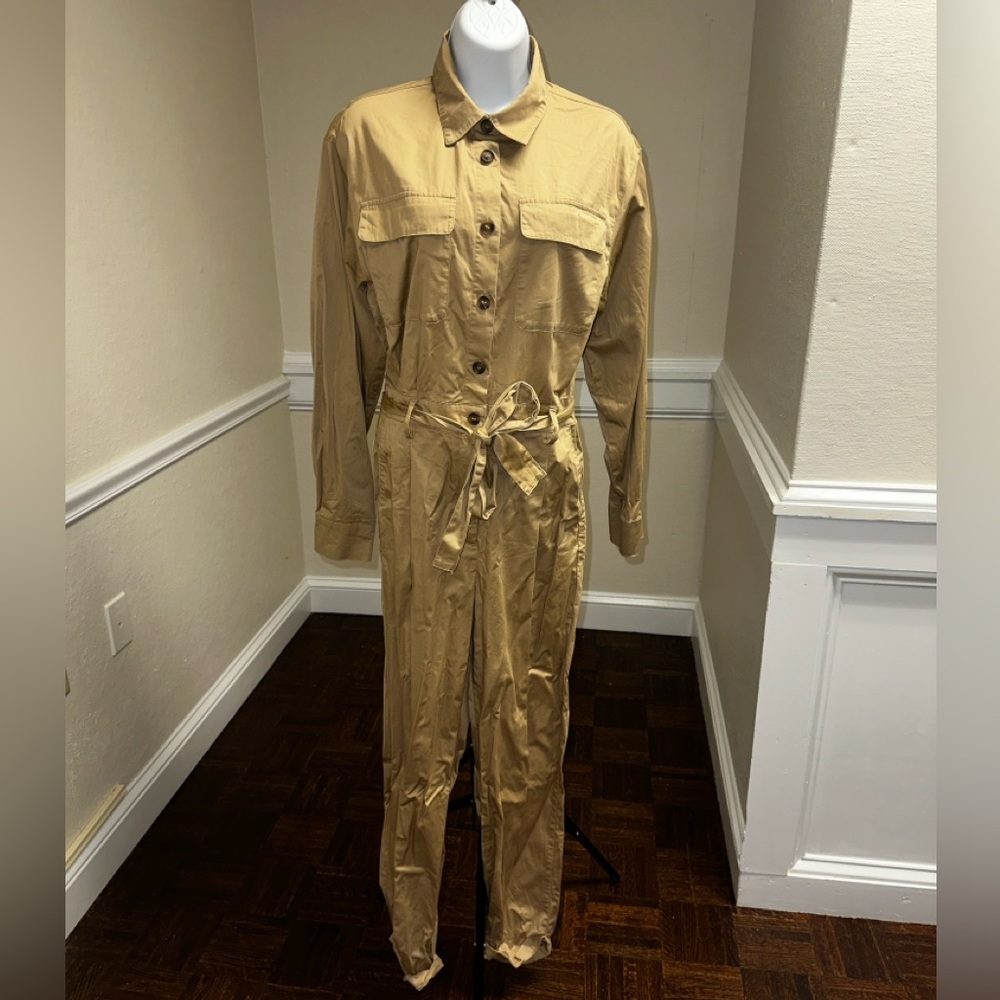 H&M Full Length Tan Jumpsuit